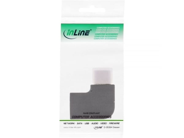 InLine 35803, USB type C male, USB-C, Musta