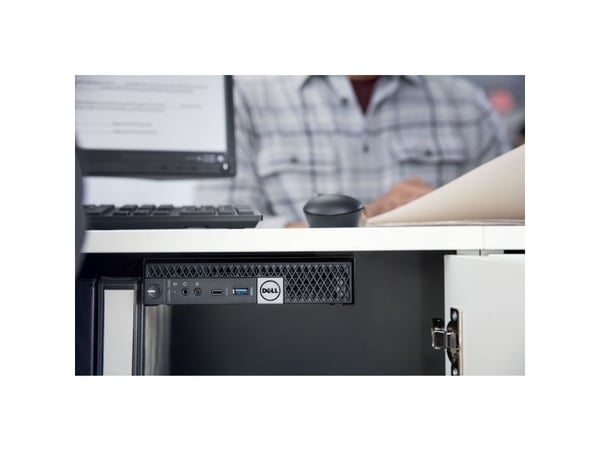 Dell VESA Mount - Systemmonteringsbrakett - veggmonterbar, monterbar under skrivebord - for OptiPlex 3020, 3040, 3046, 3050, 5050 (mikro), 7040 (mi...