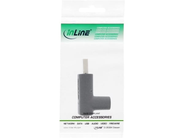 InLine 35807, USB Typ C, USB Typ C, Svart