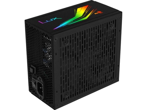 Aerocool LUX RGB 650M, 650 W, 220 - 240 V, 50 - 60 Hz, 5 A, 120 W, 600 W
