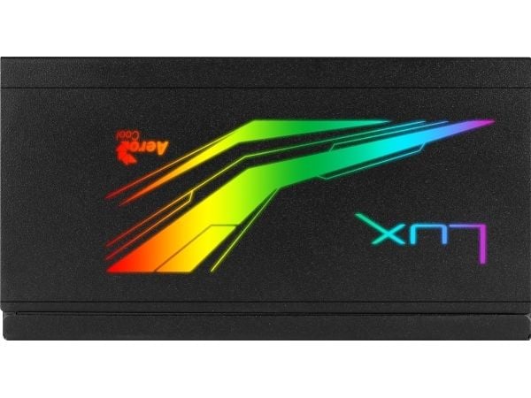 Aerocool LUX RGB 650M, 650 W, 220 - 240 V, 50 - 60 Hz, 5 A, 120 W, 600 W