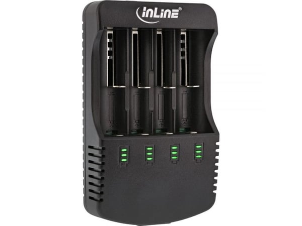 InLine 01287L, Lithium-Ion (Li-Ion), Nikkel-kadmium (NiCd), Nikkelmetallhydrid (NiMH), Over-spenning (volt), Overlading, Overoppheting, Kortslutnin...