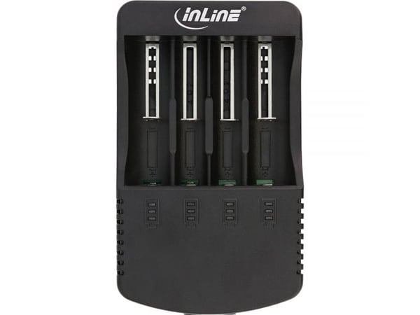 InLine 01287L, Lithium-Ion (Li-Ion), Nikkel-kadmium (NiCd), Nikkelmetallhydrid (NiMH), Over-spenning (volt), Overlading, Overoppheting, Kortslutnin...