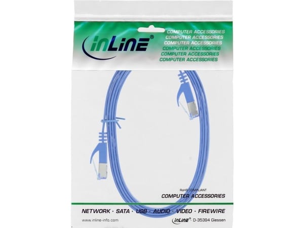 InLine 71814B, 1,5 m, Cat6a, U/FTP (STP), RJ-45, RJ-45, Blå