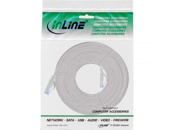 InLine 71807, 7 m, Cat6a, U/FTP (STP), RJ-45, RJ-45, Grå