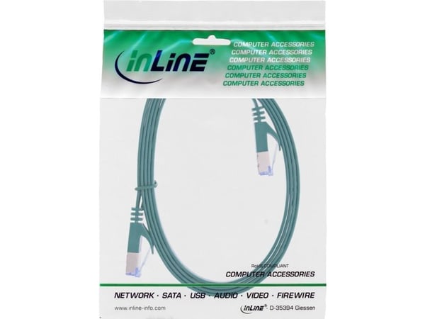 InLine 71802G, 2 m, Cat6a, U/FTP (STP), RJ-45, RJ-45