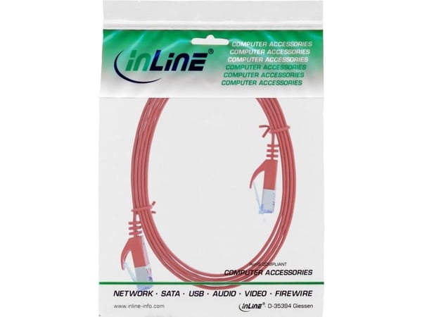 InLine 71803R, 3 m, Cat6a, U/FTP (STP), RJ-45, RJ-45