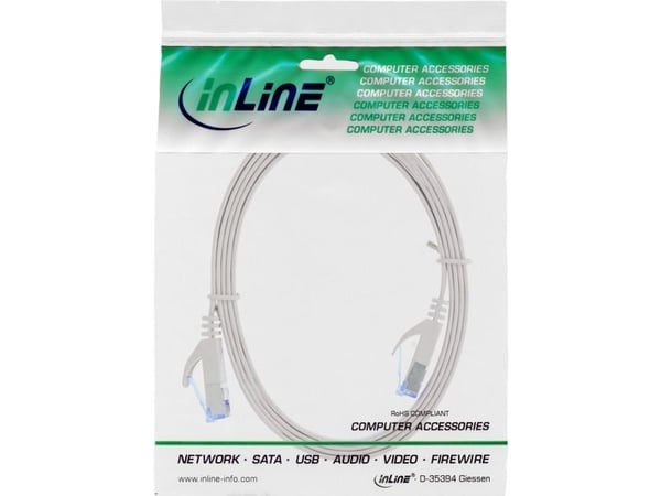 InLine 71801, 1 m, Cat6a, U/FTP (STP), RJ-45, RJ-45, RJ-45