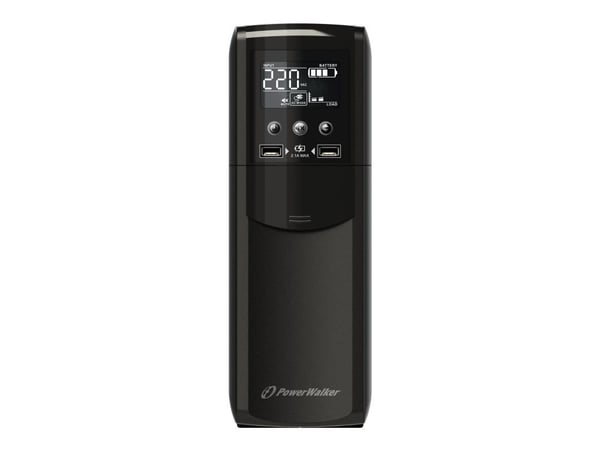 PowerWalker VI 800 CSW - UPS - AC 170 - 280 V - 480 Watt - 800 VA - 9 At - USB - utgangskontakter: 4