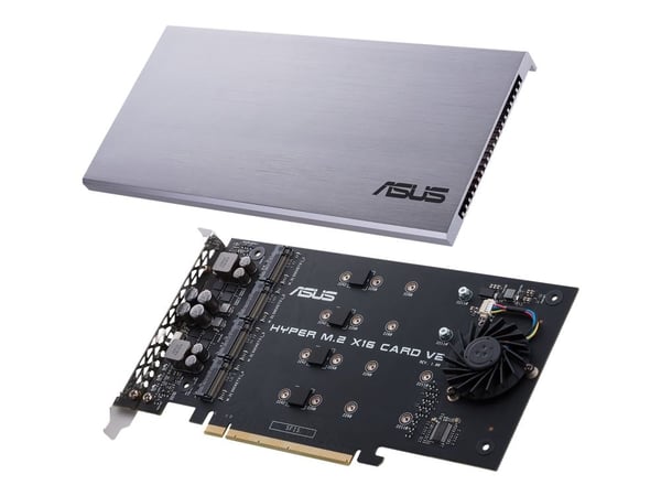ASUS HYPER M.2 X16 CARD V2 - Grensesnittsadapter - M.2 - Expansion Slot to M.2 - M.2 Card - PCIe 3.0 x16
