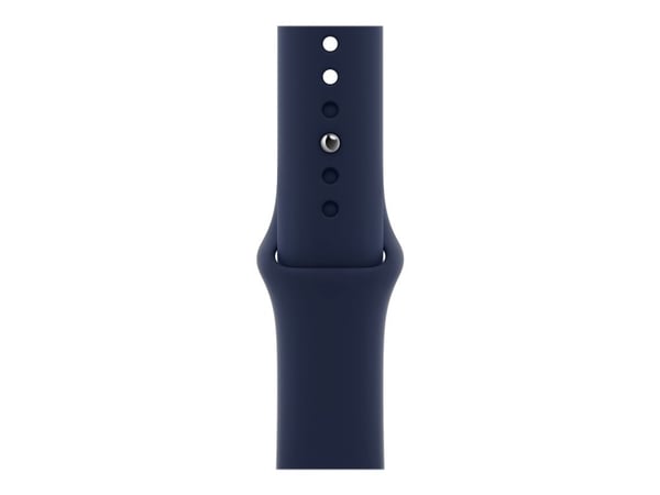 Apple Watch Series 6 (GPS) - 40 mm - blå aluminium - smartklokke med sportsbånd - fluorelastomer - mørk marineblå - båndbredde: S/M/L - 32 GB - Wi-...