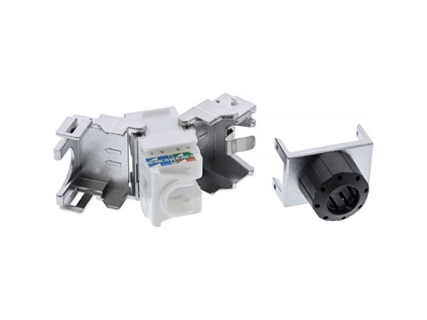 InLine 76202D, Flat, Sølv, RJ-45, LSA, Hunkjønn, Hunkjønn