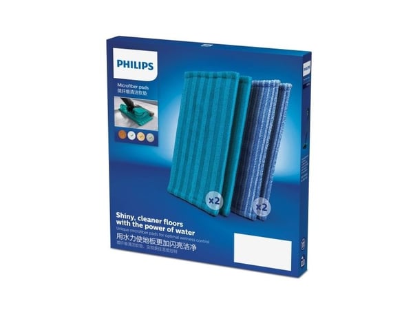 Philips XV1700 - Mikrofiberputesett - for støvsuger - for 8000 Series; SpeedPro Aqua FC6728; SpeedPro Max FC6904; SpeedPro Max Aqua FC6901, FC6904