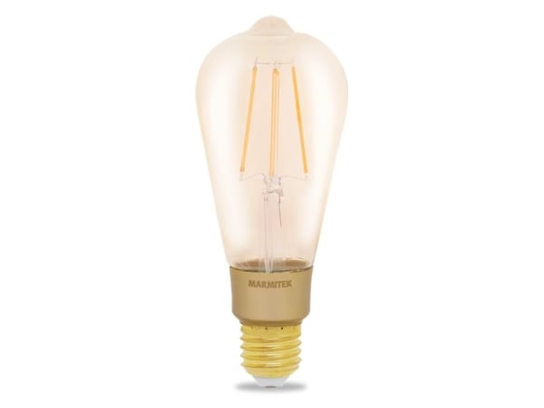 Marmitek Smart me Smart comfort Glow XLI - LED-filamentlyspære - form: ST64 - E27 - 6 W (ekvivalent 40 W) - klasse E - varmt hvitt lys - 2500 K