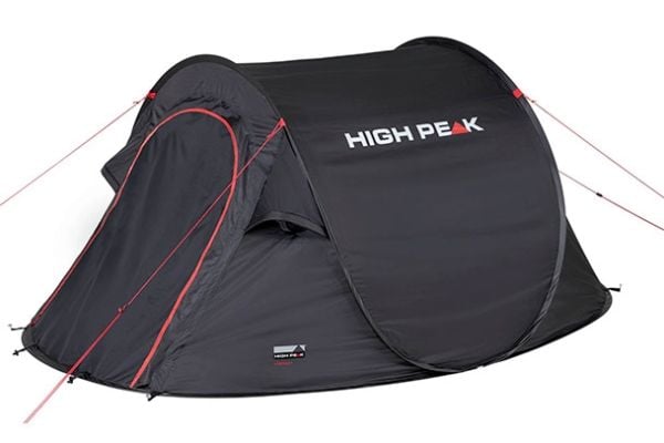 High Peak Vision 2, Telttailu, Tunneliteltta, 1,86 kg, Musta