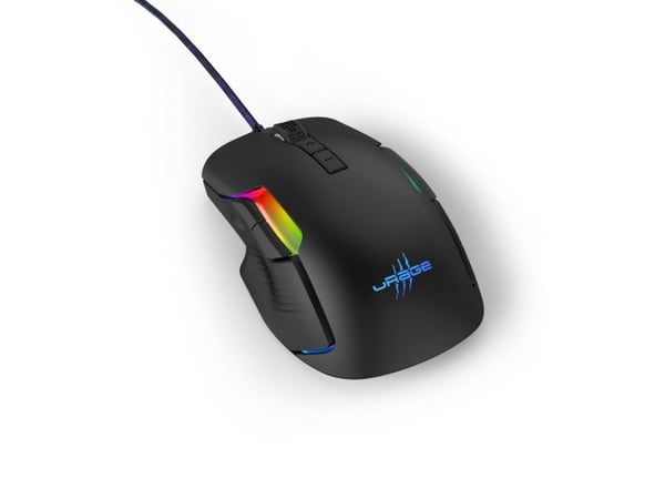 Hama uRage Reaper 600 - Mus - ergonomisk - høyre- og venstrehåndet - optisk - 8 knapper - kablet - USB - svart