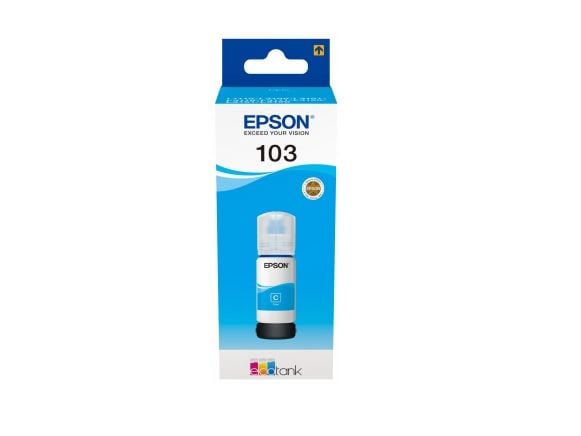 Epson 103 - 65 ml - cyan - original - blekkpåfylling - for EcoTank L3150, L3151, L5190