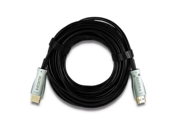 Qoltec - HDMI-kaapeli - HDMI han til HDMI han - 30 m - lajittelu - 4K-tuki, Aktiivinen optinen kaapeli (AOC), Dolby DTS-HD Master Audio tuki, Dolby...