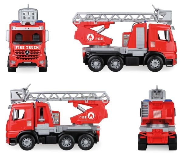 Lena Worxx Fire truck with ladder Arocs, Brannbil, 3 år, Flerfarget