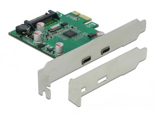 Delock - USB-adapter - PCIe 2.0 lavprofil - USB-C 3.2 Gen 1 x 2