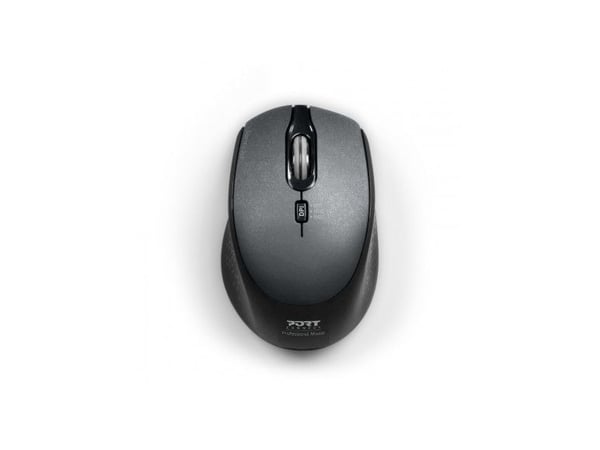 Port Designs 900713, Molempikätinen, RF Wireless + USB Type-C, 1600 DPI, Musta