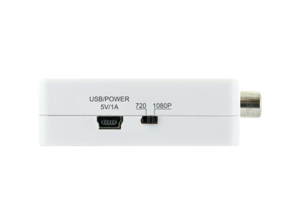 Schwaiger HDMRCA01 513 - 1920 x 1080 piksler - 720p,1080p - NTSC 3.58,NTSC 4.43,PAL,PAL M,PAL N,SECAM - Skaler videokonverter - 1920 x 1080 piksler...