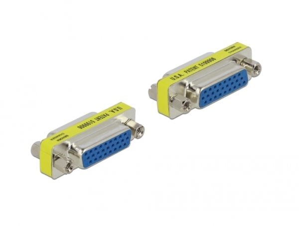 Delock - Sukupuolenvaihdin - DB-26 (hun) til DB-26 (hun) - tommelskruer