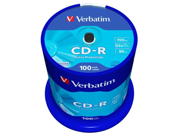 Verbatim - 100 x CD-R - 700 MB (80 min) 52x - spindel