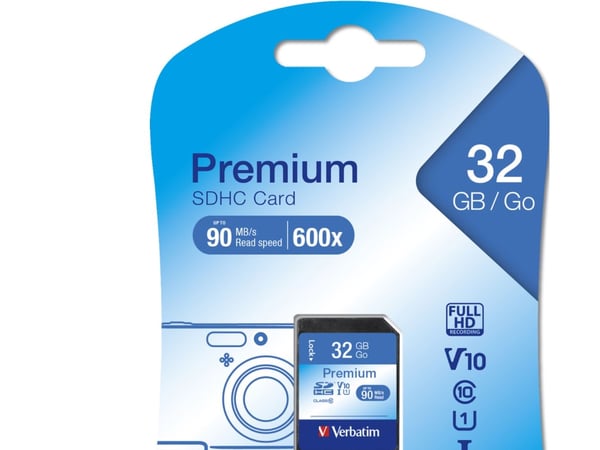 Verbatim - Flashminneskort - 32 GB - Klasse 10 - SDHC