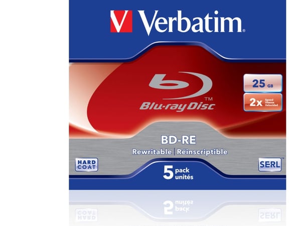 Verbatim - 5 x BD-RE - 25 GB 2x - cd-levyt - 5 x BD-RE - 25 GB 2x - cd-levyt