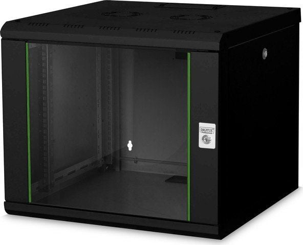 DIGITUS Professional Dynamic Basic Series DN-19 09U-6/6-EC - Skap - veggmonterbar - lysegrå, RAL 7035 - 9U - 19"