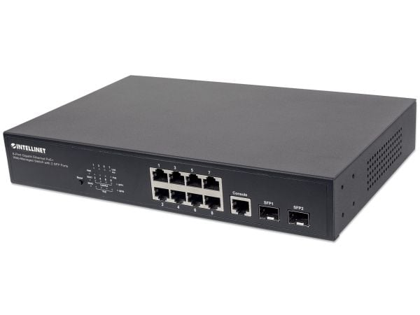 Intellinet 561167, Håndtert, Gigabit Ethernet (10/100/1000), Strøm over Ethernet (PoE), Rack-montering