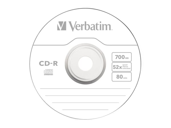 Verbatim - 10 x CD-R - 700 MB (80 min) 52x - smalt cover