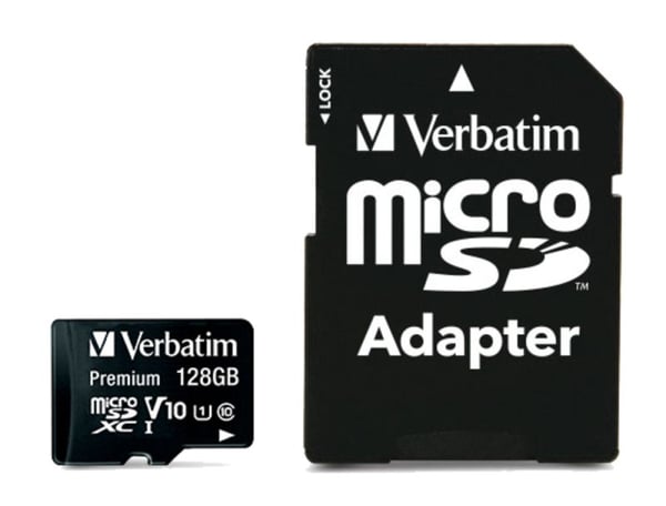 Verbatim Premium - Flashminnekort (SD-adapter inkludert) - 128 GB - UHS Class 1 / Class10 - 300x - microSDXC UHS-I