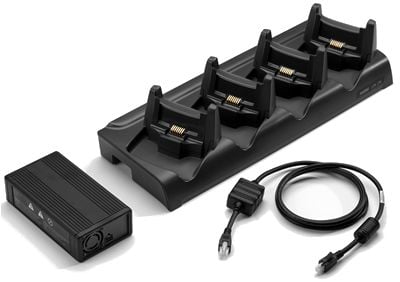 Zebra 4-Slot Ethernet Cradle Kit - Dokkingstasjon - Ethernet - for Zebra WT4090