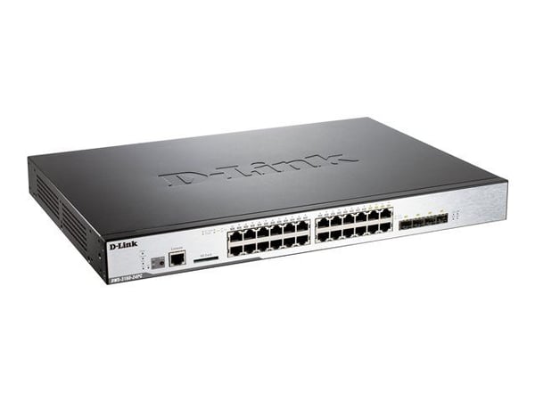 D-Link DWS 3160 - Switch - Styrt - 20 x 10/100/1000 (PoE) + 4 x kombo-Gigabit SFP - rackmonterbar - PoE