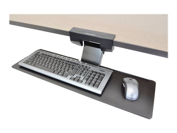 Ergotron Neo-Flex - Tastatur/musearm-monteringsbakke - monterbar under skrivebord - svart