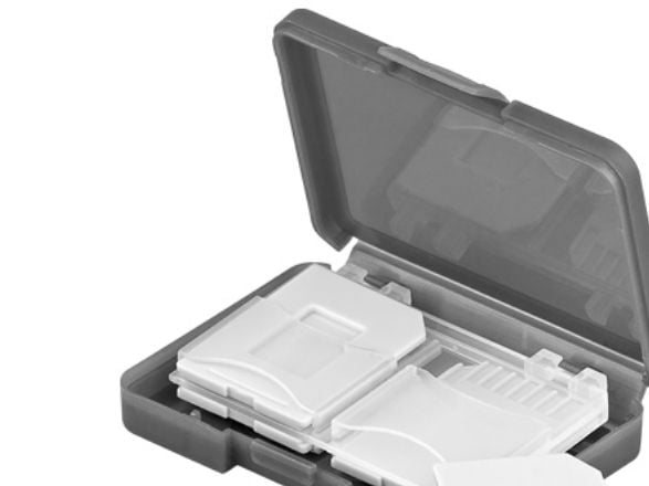 Goobay 95349, 4 kort, MMC, MicroSD (TransFlash), SD, Plast, Grå, Gjennomsiktig, 1 stykker