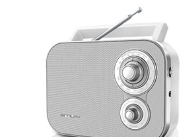 Muse M-051 RW, Kannettava, Analoginen, FM, MW, Valkoinen, Rotaatio, AC/Akku Muse M-051 RW, Kannettava, Analoginen, FM, MW, Valkoinen, Rotaatio, AC/Akku