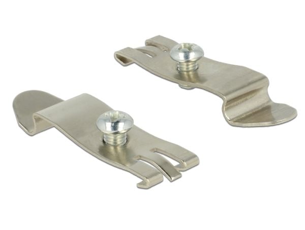 Delock - Monteringssett for pluggbordpanel til skrivebord med 35 mm-DIN-skinne