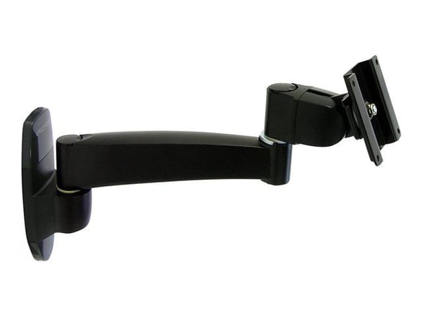 Ergotron 200 Series - Monteringssett (veggarm) - for Skjerm - 1 utvidelse - stål - svart - skjermstørrelse: inntil 32"