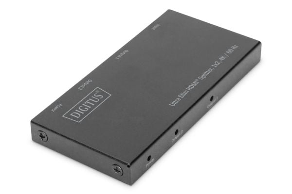 DIGITUS Ultra Slim HDMI Splitter DS-45322 - Video/lyd-splitter - 2 x HDMI - stasjonær