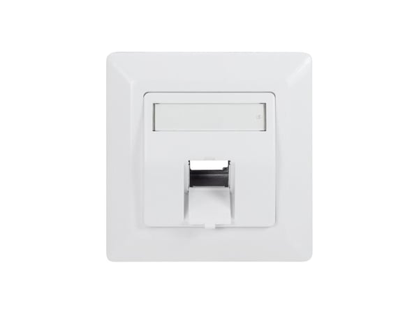 LogiLink NK4026, Valkoinen, Akryylinitriilibutadieenistyreeni (ABS), Ruuviton, Mikä tahansa tuotemerkki, Kiiltävä, Keystone-moduuli