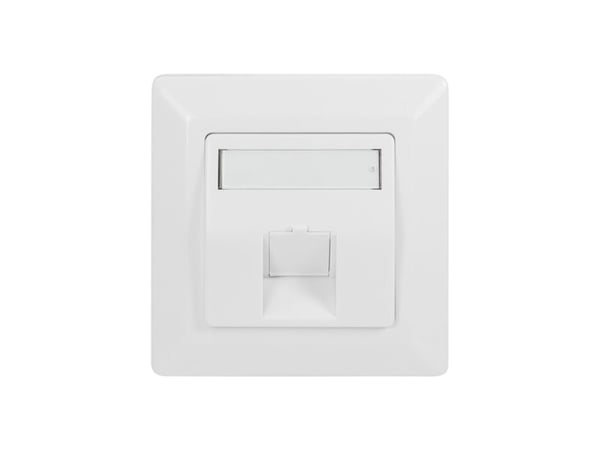 LogiLink NK4026, Valkoinen, Akryylinitriilibutadieenistyreeni (ABS), Ruuviton, Mikä tahansa tuotemerkki, Kiiltävä, Keystone-moduuli