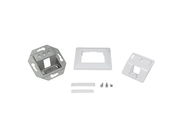 LogiLink NK4026, Valkoinen, Akryylinitriilibutadieenistyreeni (ABS), Ruuviton, Mikä tahansa tuotemerkki, Kiiltävä, Keystone-moduuli