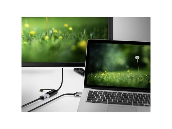 SpeaKa Professional SP-9015340, 0,15 m, USB Type-C, HDMI, Hankjønn, Hunkjønn, Rett