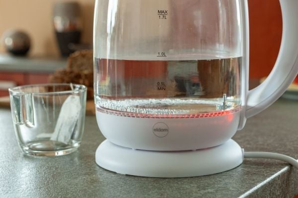 ELDOM C510B Lumi, 1,7 l, 2200 W, Hvit, Glass, Plastikk, Vannivåindikator, Trådløs