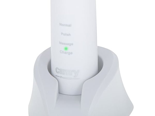 Camry Premium CR 2173, Voksen, Sonik tannbørste, Massasje, Normal, Soft (myk), 48000 bevegelser per minutt, Hvit, Oval