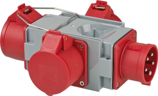 Brennenstuhl 1081640, 400 V, 16 A, Harmaa, Punainen, IP44, 185 mm, 230 mm