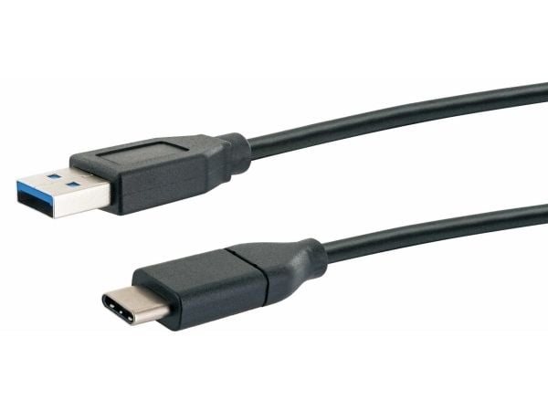 Schwaiger Professional - USB-kabel - USB-type A (hann) til 24 pin USB-C (hann) - USB 3.1 - 1 m - svart